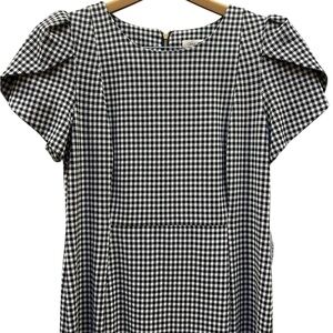 NWT Calvin Klein Black and White Houndstooth Maxi Dress 14